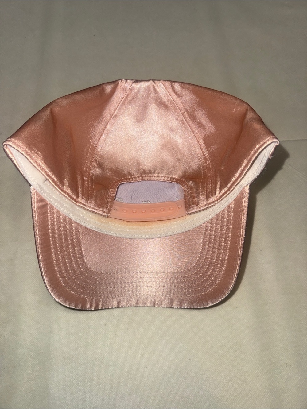 Disney Satin Rose Gold Minnie Ear Baseball Cap - Picture 2 of 7